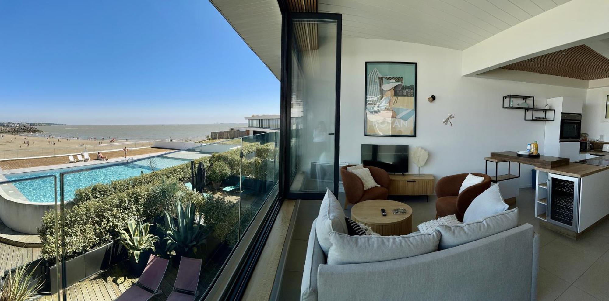 Le Sunrise - Panorama Sur L'Estuaire Apartment Роаян Екстериор снимка